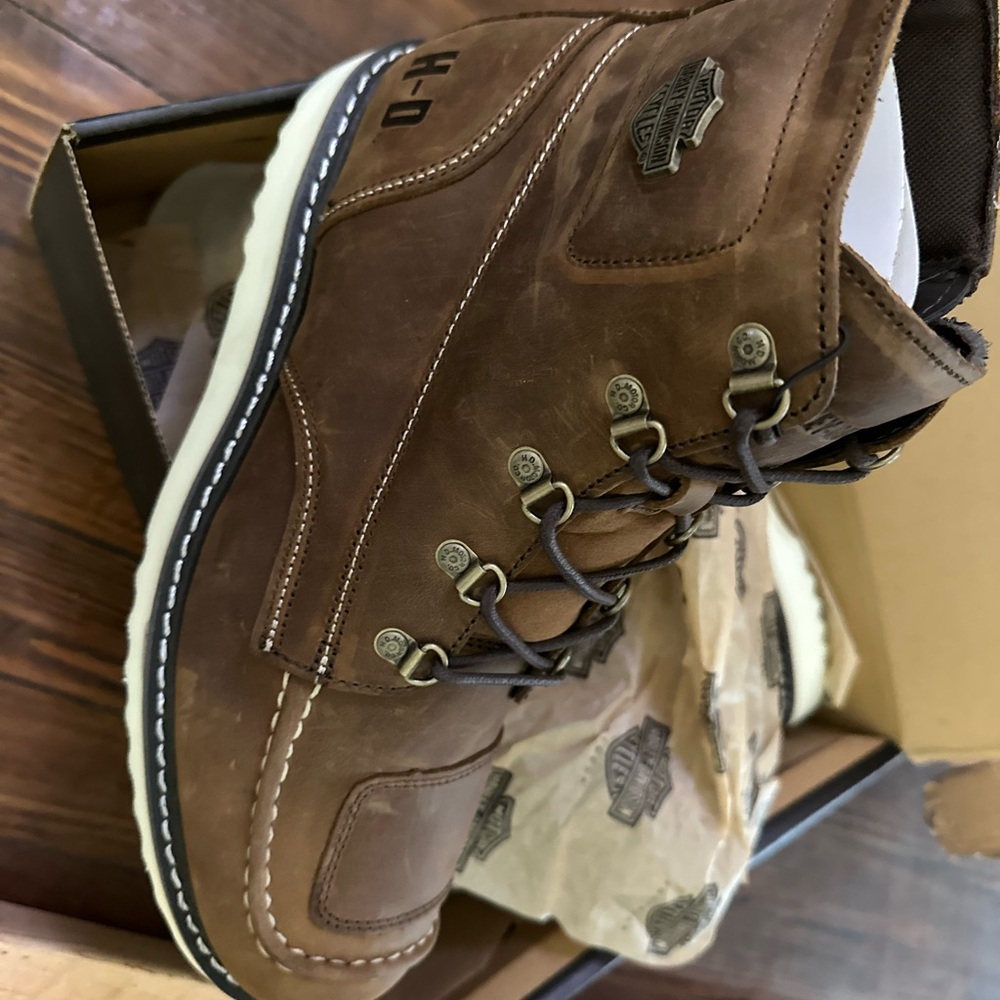 Harley-Davidson Men's Brown Leather Boots